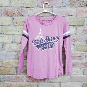 NWT Women's Small Walt Disney World Dusty Pink Long Sleeve Shirt
